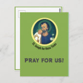 St Joseph für diese Zeiten geklappte Grußkarte Postkarte (Vorne/Hinten)