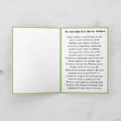 St Joseph für diese Zeiten Karte (Innenseite)