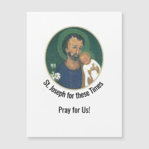 St. Joseph für diese Zeiten Magnetkarte