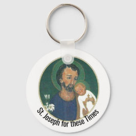 St Joseph für diese Zeiten Schlüsselanhänger