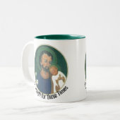 St. Joseph für diese Zeiten Zweifarbige Tasse (Vorderseite Links)