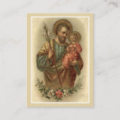 St. Joseph Gastgeschenk Hochzeit Gebetskarte Relig Visitenkarte (Vorderseite)