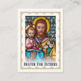 St. Joseph Gebet für Väter Katholisches Gebetskart Platzkarte