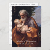 St. Joseph Gesetz zur Schlichtung katholisches Geb (Vorne/Hinten)