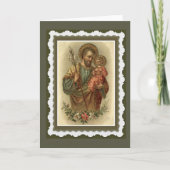 St. Joseph Grußkarte mit Gebet Karte (Vorderseite)