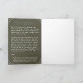 St. Joseph Grußkarte mit Gebet Karte (Innenseite)