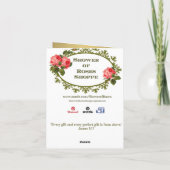 St. Joseph Grußkarte Religiöses Fest Karte (Rückseite)