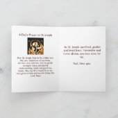 St Joseph Happy Vatertag Card Karte (Innenseite)