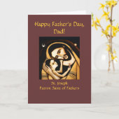 St Joseph Happy Vatertag Card Karte (Gelbe Blume)