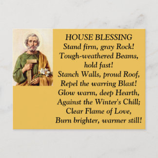 St. Joseph House Blessing Post Card Postkarte