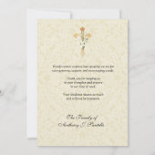 St. Joseph Jesus Christus Katholisches Beileid Dankeskarte (Rückseite)