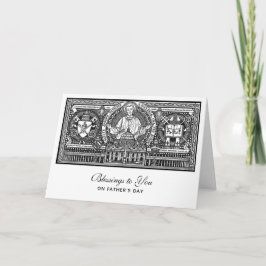 St. Joseph Jesus Fathers Day Katholische Religiöse Karte