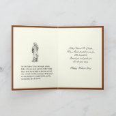 St. Joseph Jesus Fathers Day Katholische Religiöse Karte (Innenseite)