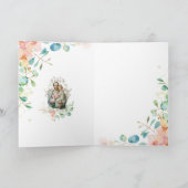 St. Joseph Jesus floral Religious Katholic Karte (Innenseite)