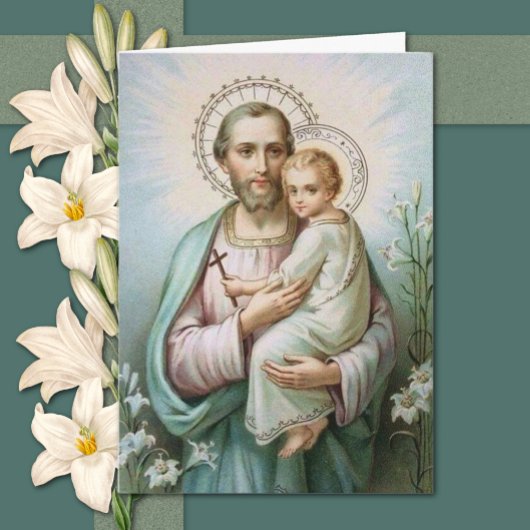 St. Joseph Jesus katholisches Beileid Vielen Dank Dankeskarte