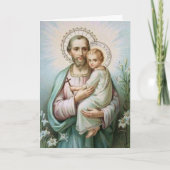 St. Joseph Jesus katholisches Beileid Vielen Dank Dankeskarte (Vorderseite)