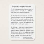 St. Joseph Jesus Schutzgebet Religiös (Rückseite)