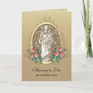 St. Joseph Jesus Vatertag katholisch religiös Karte