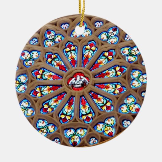 St Joseph Kathedrale - Buntglas-Fenster Keramikornament (Vorne)