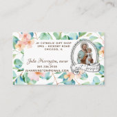 St. Joseph Katholische Eukalyptus Religiöse Blüte Visitenkarte (Vorderseite)