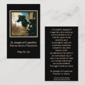 St Joseph katholischer heiliger Karte Cupertino (Vorne/Hinten)