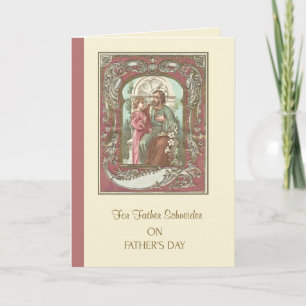 St. Joseph-Kind Jesus-Vater-Tag-Religiöse Karte