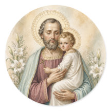 St. Joseph Kind Jesus Vintage Katholische Andacht