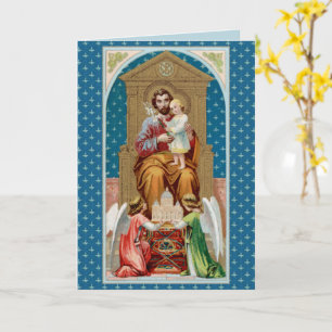 St. Joseph, Kleinkind CC, Engel mit Vatikan-Modell Karte