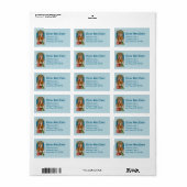 St. Joseph, Kleinkind CC, Engel mit Vatikanmodell Adressaufkleber (Vorne)