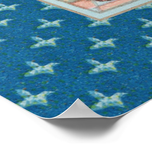 St Joseph, Kleinkind CC; Engel mit Vatikanmodell Poster (Ecke)