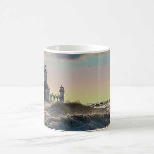 St Joseph Lighthouse Painterly Coffee Tasse (Mittel)