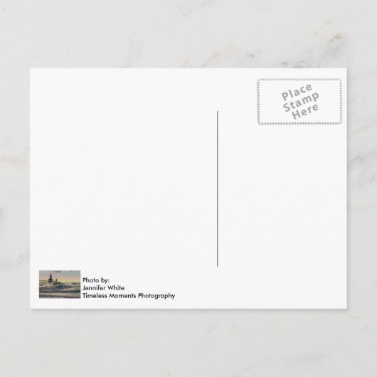 St Joseph Lighthouse Painterly Postkarte (Rückseite)