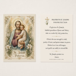 St. Joseph Lilienkreuz Katholischer Schutzgebet