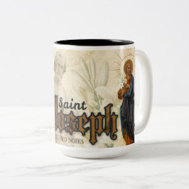 St. Joseph Memorare Gebet Katholische Religiöse Zweifarbige Tasse