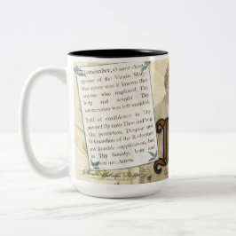 St. Joseph Memorare Gebet Katholische Religiöse Zweifarbige Tasse