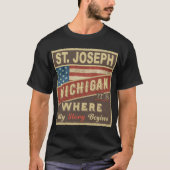 ST. JOSEPH, MI, dort beginnt meine Geschichte T-Shirt (Vorderseite)