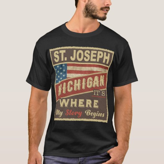 ST. JOSEPH, MI, dort beginnt meine Geschichte T-Shirt (Vorderseite)