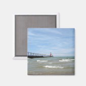 St Joseph Michigan Lighthouse Magnet (Vorderseite/Rückseite)