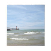 St Joseph Michigan Lighthouse Notebook Notepad Notizblock (Vorderseite)