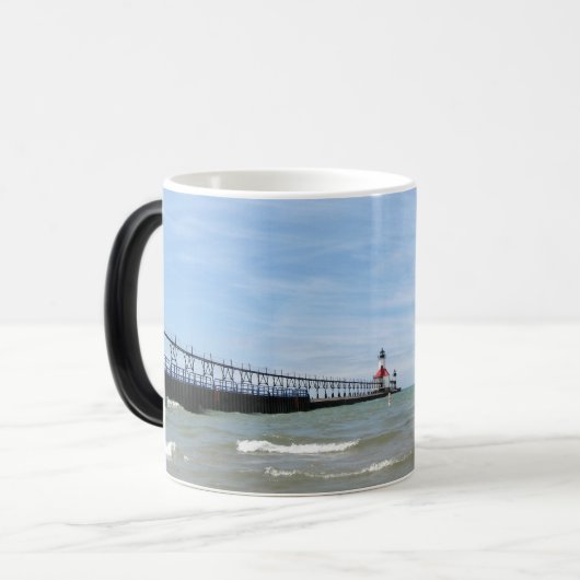 St. Joseph Michigan Lighthouse Tasse (Vorderseite Links)