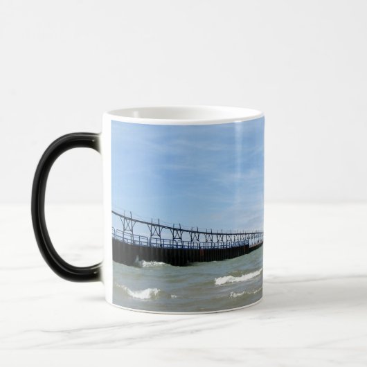 St. Joseph Michigan Lighthouse Tasse (Links)