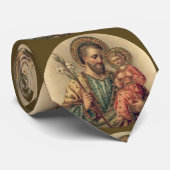 St Joseph mit Baby Jesus Krawatte (Gerollt)