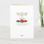 St. Joseph mit dem Baby Jesus Karte (Rückseite)