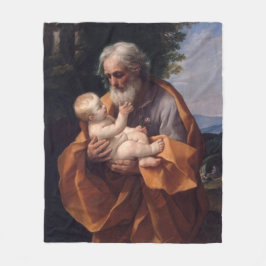 St. Joseph mit dem Baby Jesus Religious katholisch Fleecedecke