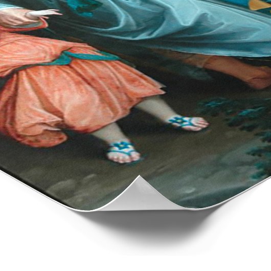 St. Joseph mit dem christlichen Kind Poster (Ecke)