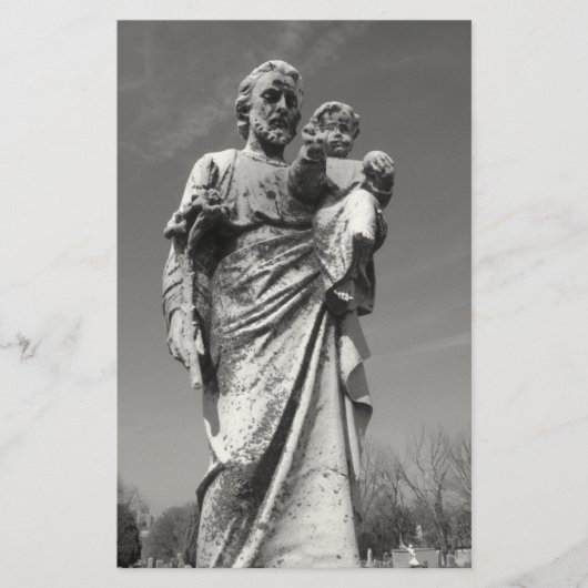 St Joseph mit dem Kind stationär Briefpapier (Vorderseite)