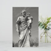 St Joseph mit dem Kind stationär Briefpapier (Stehend Vorderseite)