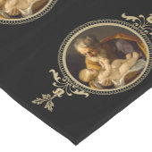 St Joseph mit dem Kinderjesusgold u. -SCHWARZEN Kurzer Tischläufer (Ecke)