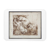 St. Joseph mit dem schlafenden Christkind (Stift & Magnet (Horizontal)