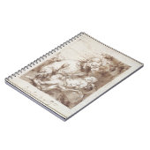 St Joseph mit dem schlafenden Christus-Kind (Stift Notizblock (Linke Seite)